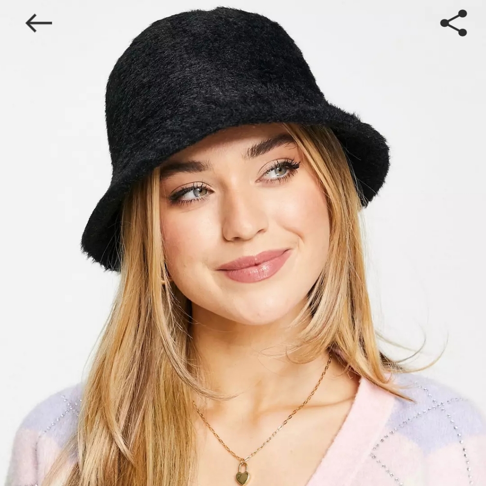 Black Soft Bucket Hat